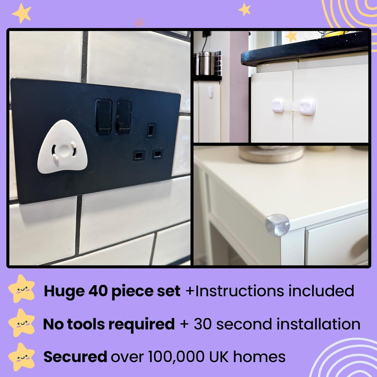 40 Pack Babyproofing Kit