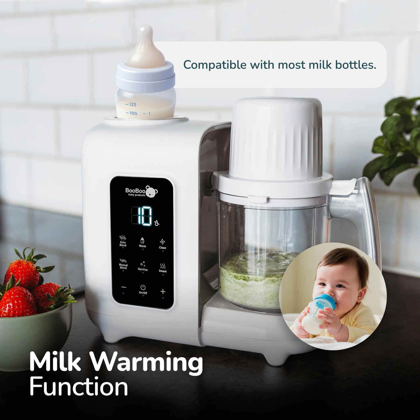 PuréePro® V2 Baby Food Maker, 5 in 1 Multifunctional Processor