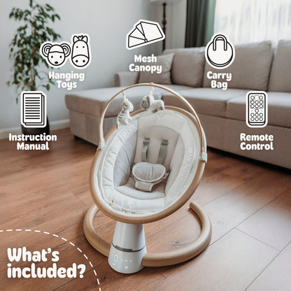 Electric Baby Swing with Bluetooth