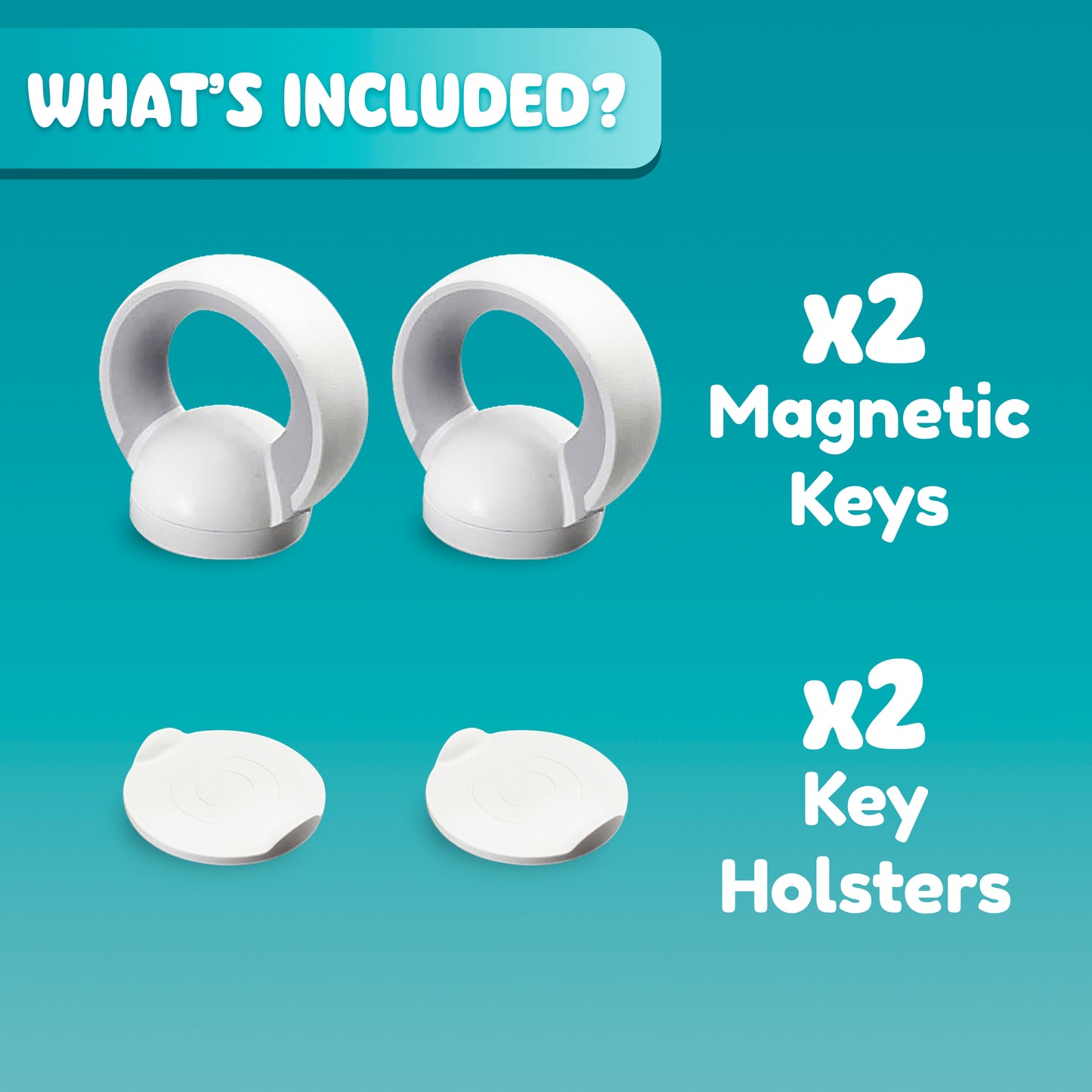 Magnetic x2 Spare Replacement Keys