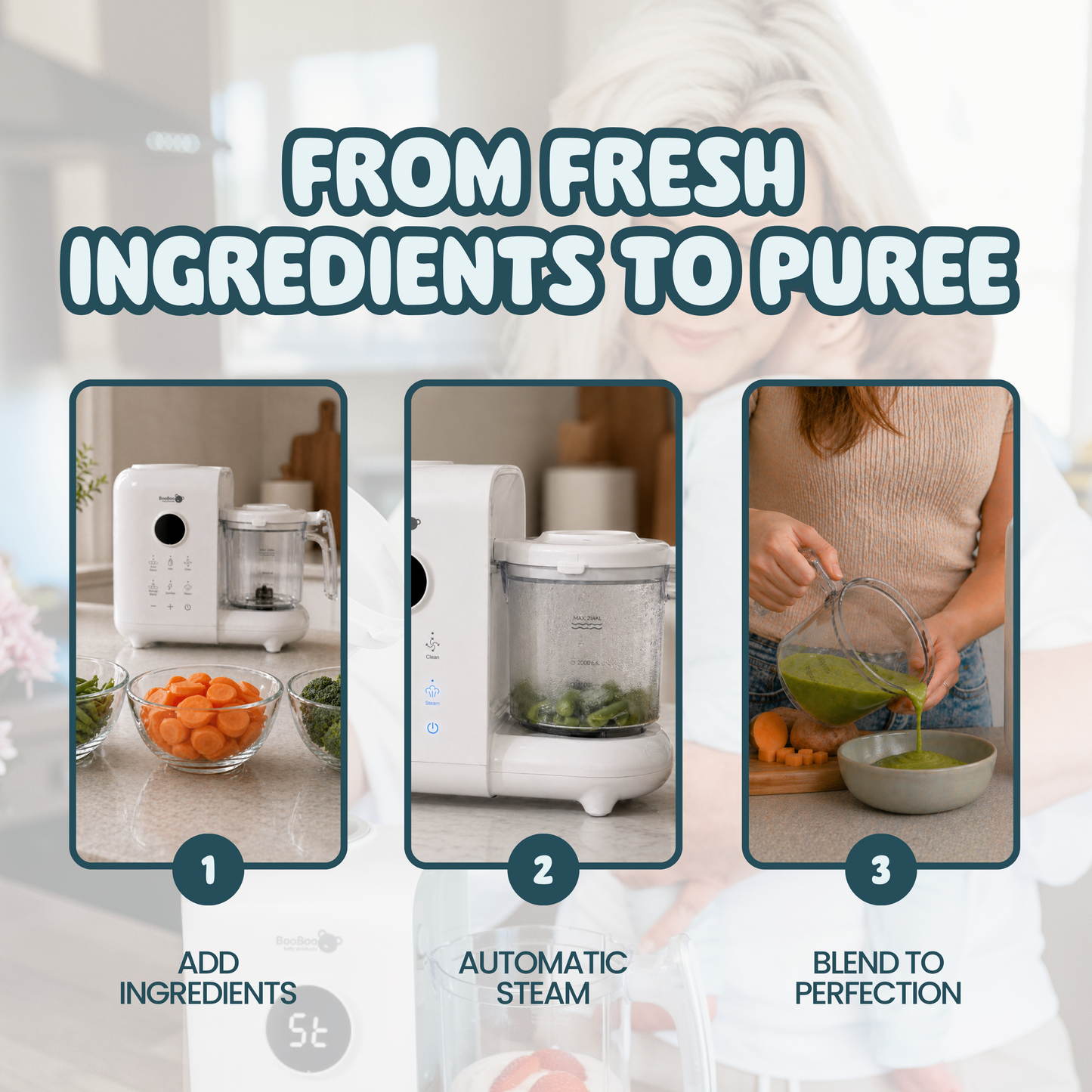 PureePro Lite 5-in-1 Self-Cleaning Baby Food Maker