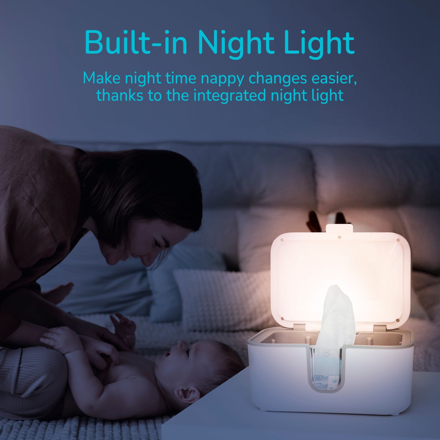 Wipe Warmer with UV & Night Light